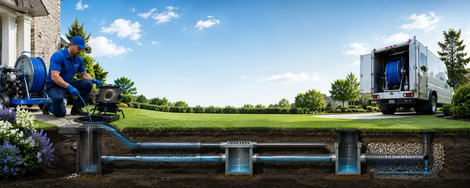 Outdoor drain cleaning information for New Ulm, MN